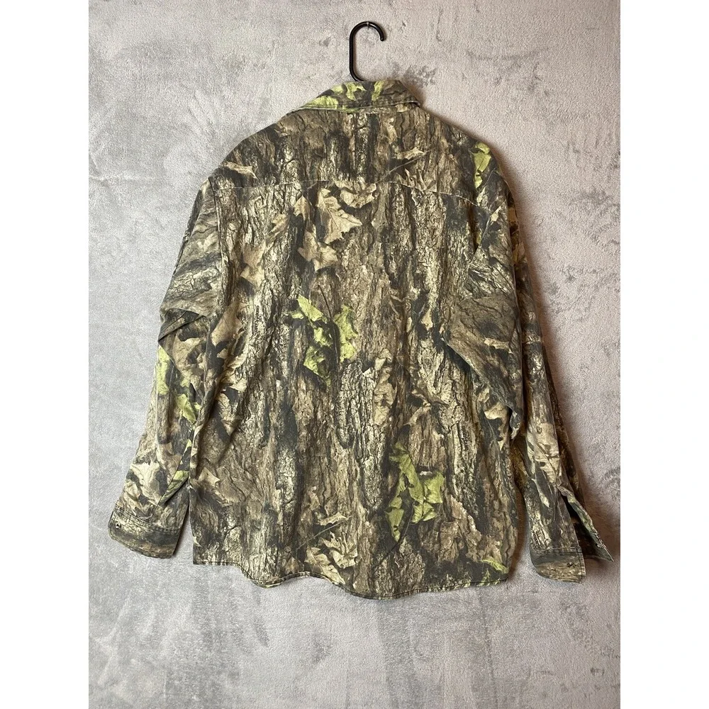 WFS Elemental Gear Mens Large Camo Long Sleeve Button Front Shirt
